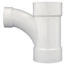 White PVC DWV 2-Piece Combination Wye 