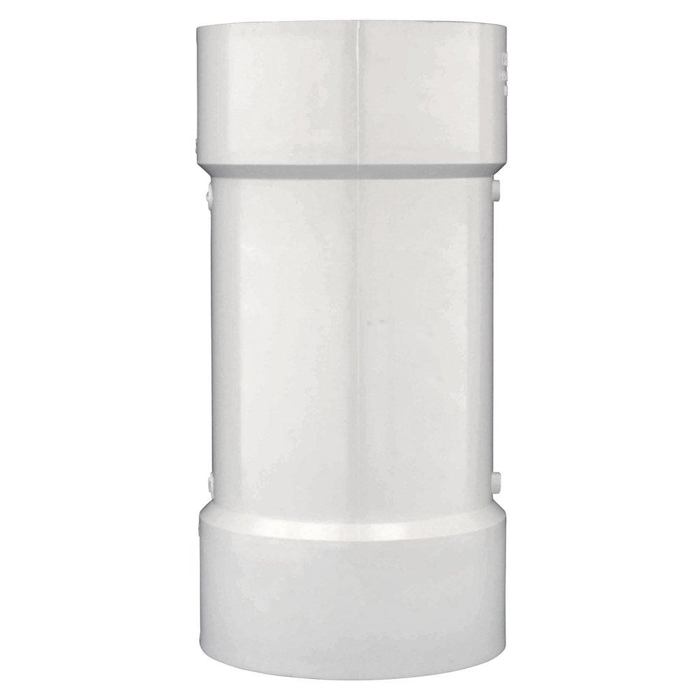 White PVC DWV 2-Piece Combination Wye 