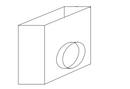 10 x 2-1/4 x 6 in. Duct Square-To-Round