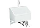 28 x 22 in. Wall Mount Laundry Sink in White