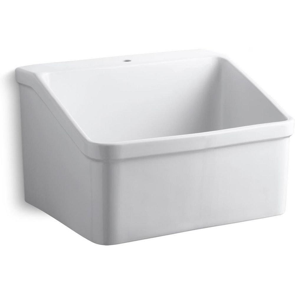 KOHLER White 28 x 22 in. Vitreous China Service Sink 