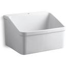 KOHLER White 28 x 22 in. Vitreous China Service Sink 