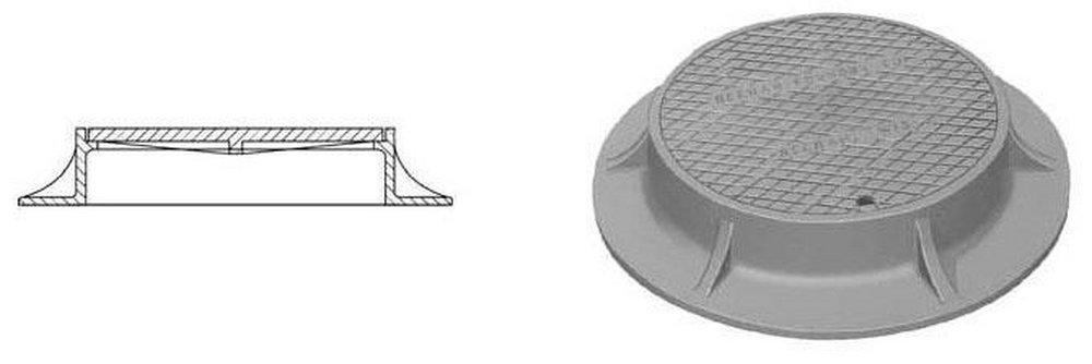 Neenah Foundry Manhole Frame and Lid 