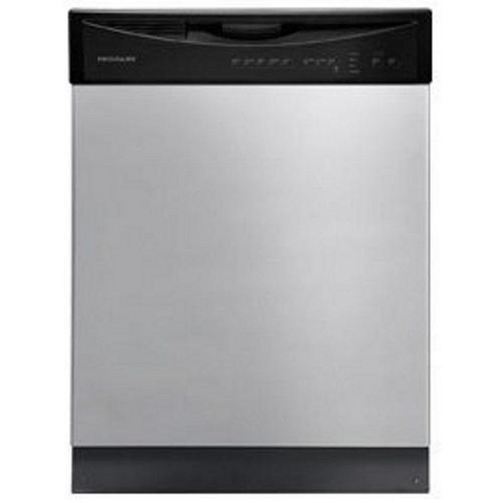 Frigidaire Silver Mist 24 in. 55dB 5-Cycle Built-In Dishwasher 
