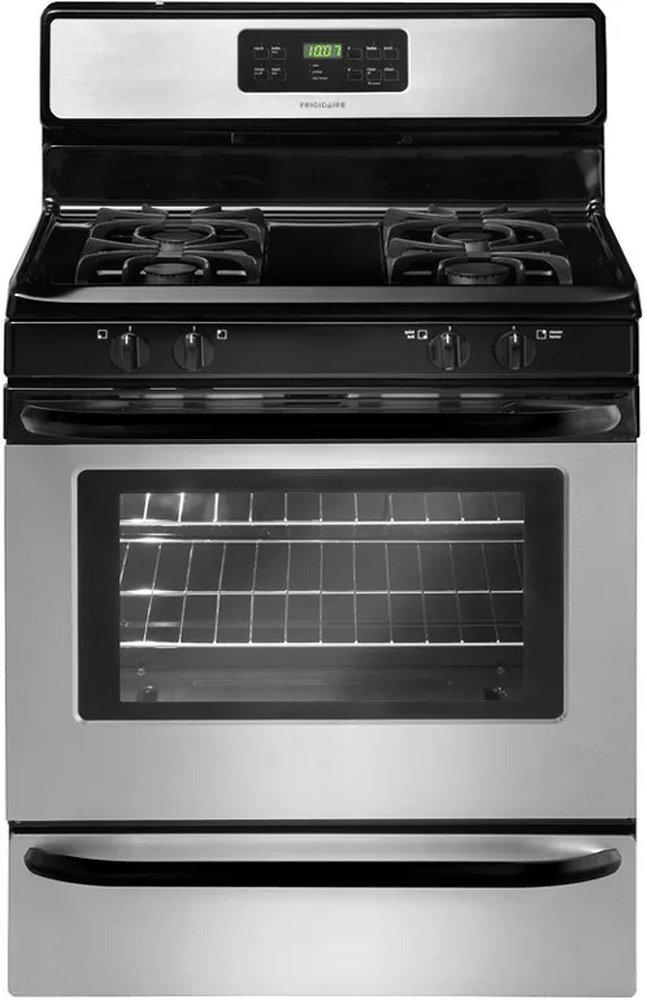 Frigidaire Stainless Steel 29-7/8 in. Gas 4-Burner Sealed Freestanding Range 