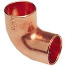 1/2 x 3/8 in. Copper 90° Elbow (Clean & Bagged, 5/8 x 1/2 in. OD)