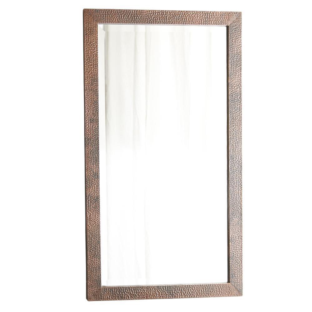 Native Trails Antique Copper 36 in. Small Beveled Mirror 