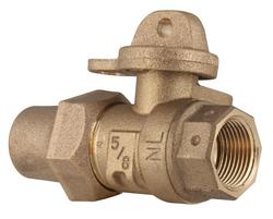 3/4 in. Flare x FIPT Brass Straight Ball Service Valve