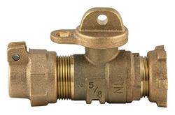 1 in. Meter Yoke x Pack Joint Brass Yoke Ball Valve