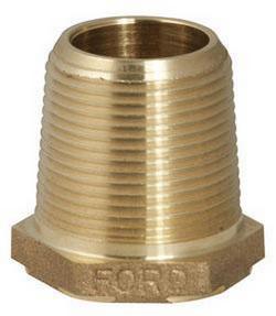 2 x 1-1/2 in. MIP x FIP Water Service Brass Bushing