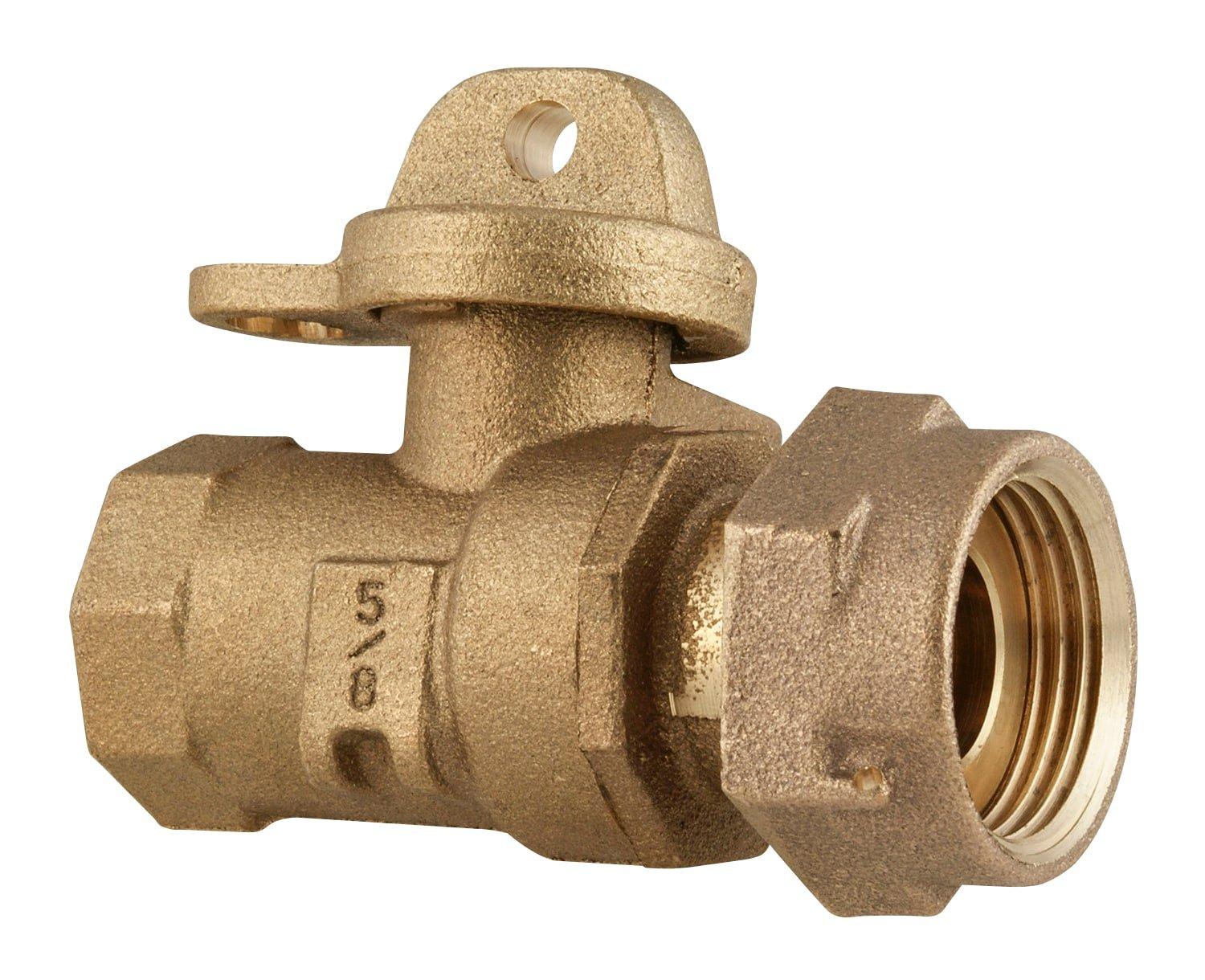 Ford Meter Box FIPT x Meter Swivel Nut Brass Straight Ball Meter Valve 