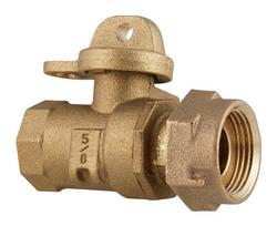 3/4 in. FIP x Meter Swivel Water Service Brass Ball Valve Curb Stop