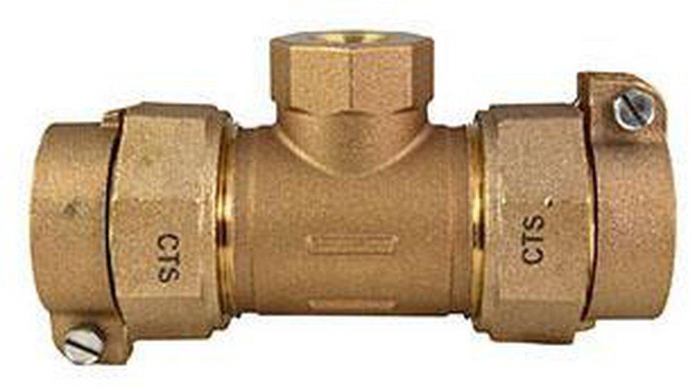 Ford Meter Box Pack Joint x Pack Joint x FIPS Brass Reducing Tee 