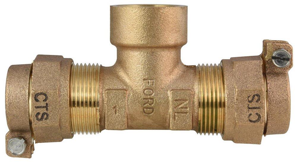 Ford Meter Box Pack Joint x FIP Water Service Brass Tee 