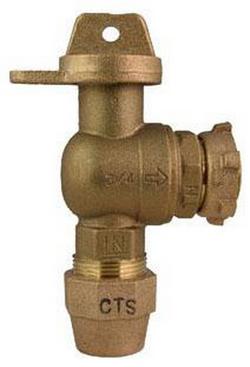 5/8 x 3/4 x 2-1/8 in. Grip Joint No-Lead Angle Ball Valve