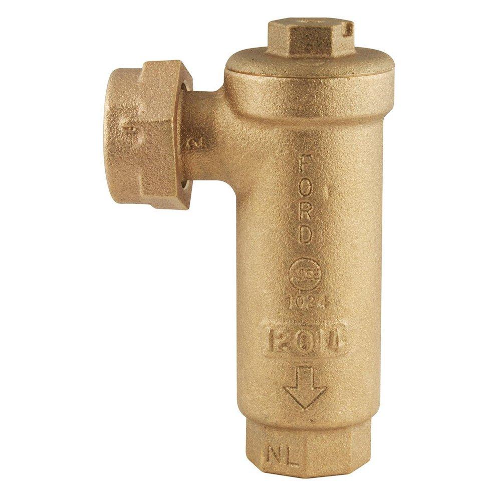 Ford Meter Box Meter Swivel Nut x FIP Straight Angle Dual Check Valve 