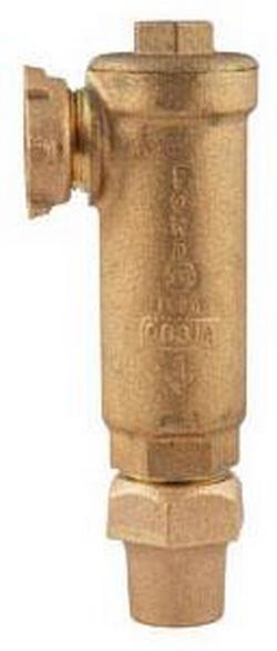 5/8 x 3/4 in. Meter x Flared Brass Angle Cartridge Dual Check Valve