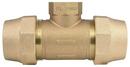 2 x 2 x 1 in. Grip Joint x FIP Water Service Brass Reducing Tee