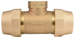 2 x 2 x 1 in. Grip Joint x FIP Water Service Brass Reducing Tee