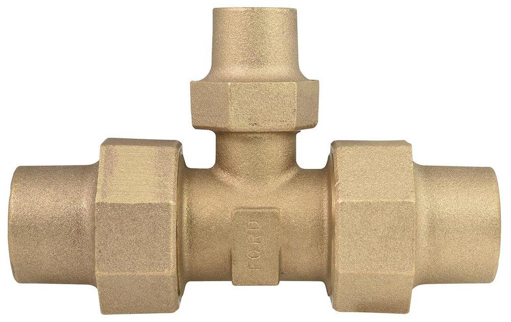 Ford Meter Box Flared Copper Water Service Brass Tee 