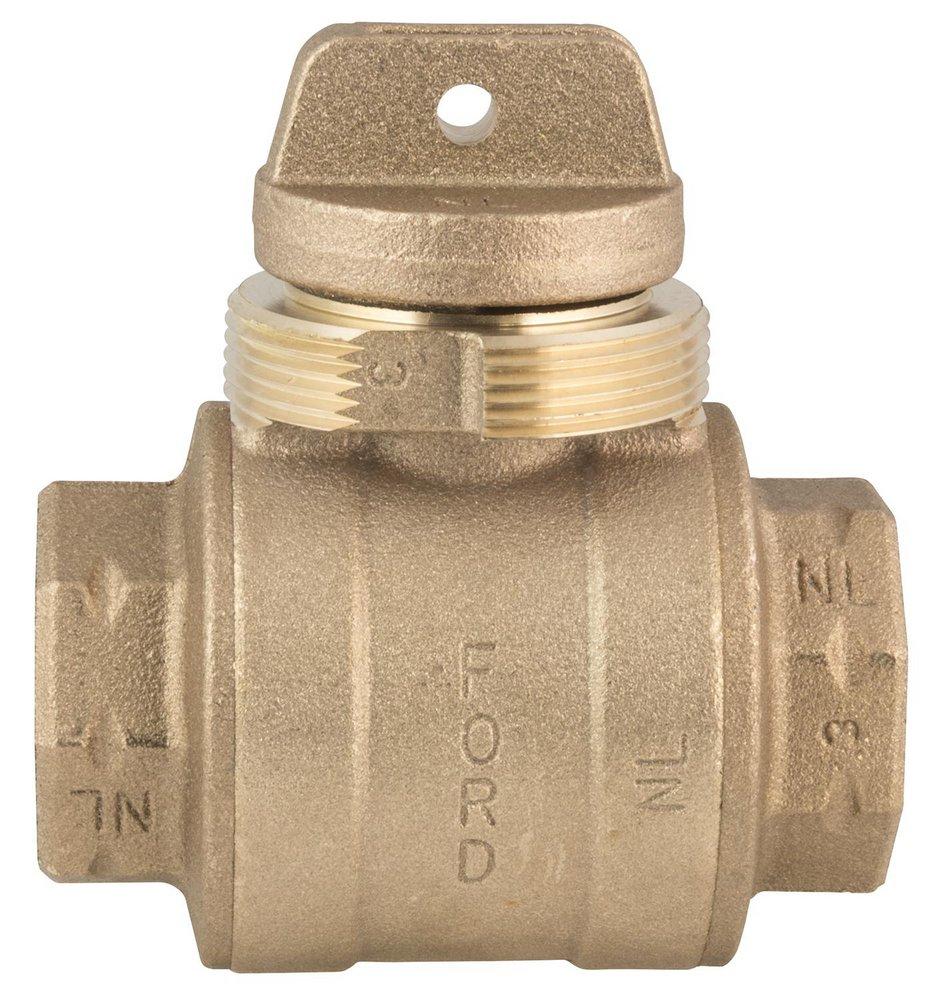 Ford Meter Box FIP x FIP Curb Stop Ball Valve 