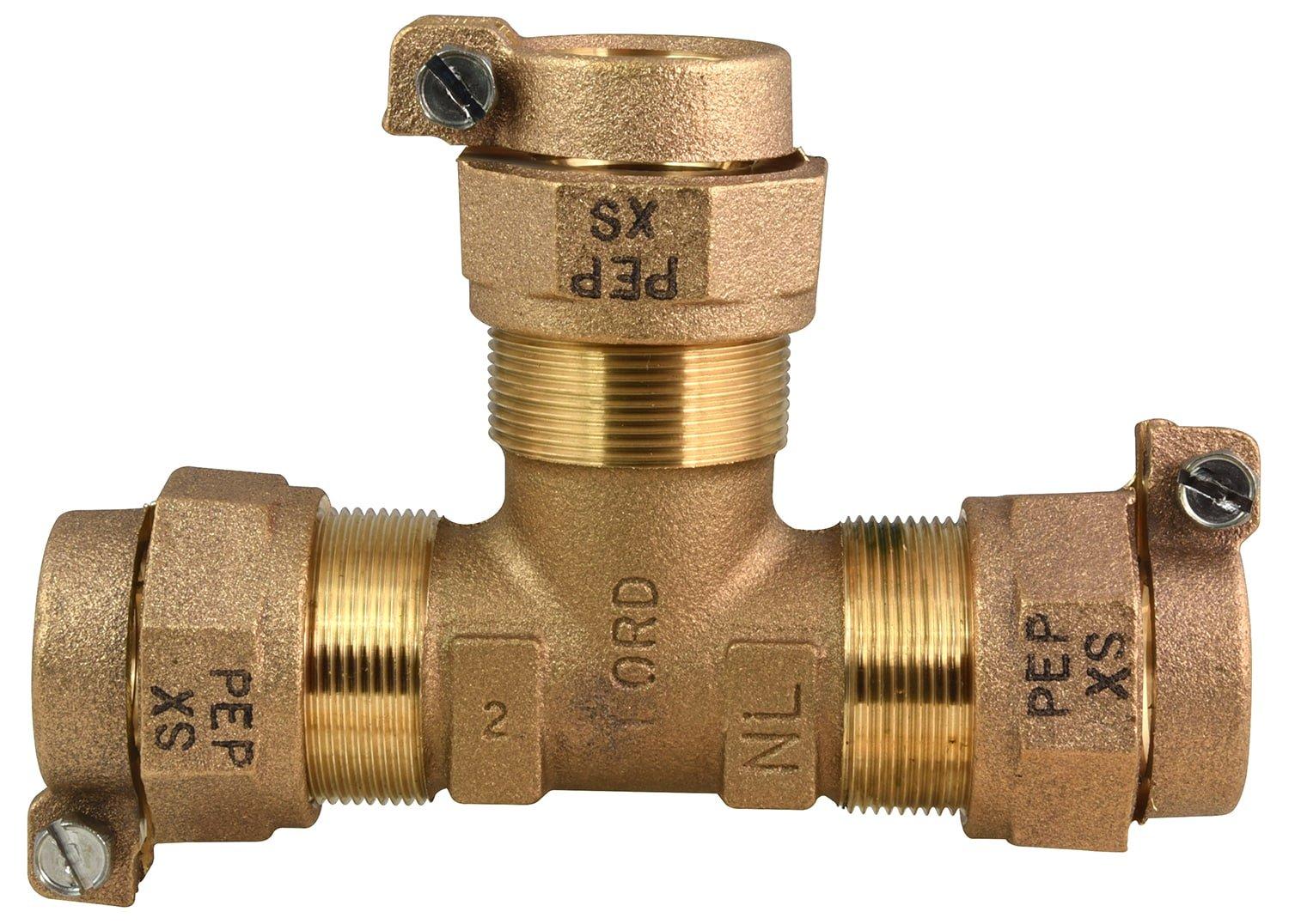 Ford Meter Box T666-333-NL Water Service Brass Tee 
