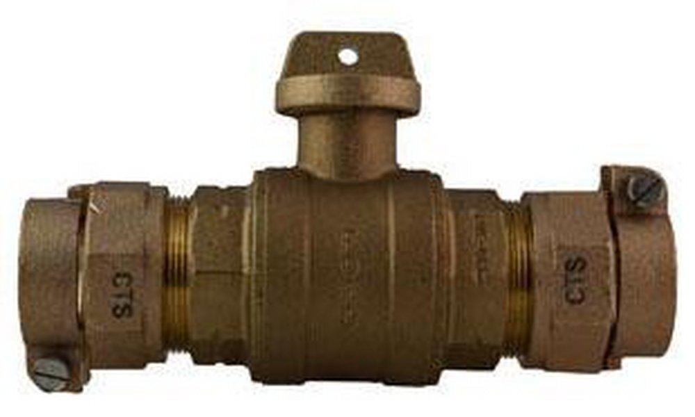 Ford Meter Box 2 in. Brass Ball Curb Valve 