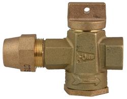 3/4 in. Grip Joint x FIPT Brass Curb Stop