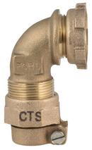 5/8 x 3/4 in. Yoke x Pack Joint Water Service Connector 90 Degree Bend