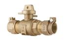 1 in. Pack Joint Brass Ball Curb Valve