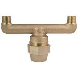 1-1/2 x 3/4 x 3/4 in. Grip Joint x MIP Water Service Brass U Branch