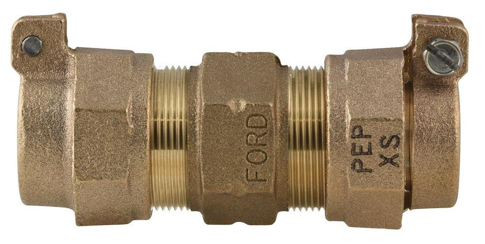 Ford Meter Box Pack Joint Brass Reducing Coupling 