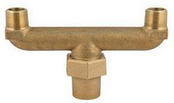 3/4 in. Flared x MIPT Water Service Brass U Branch Piece