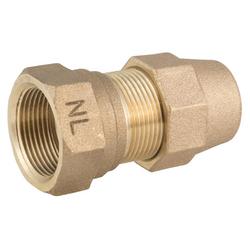 3/4 x 1 in. Female Copper Threaded x Grip Joint Brass Coupling