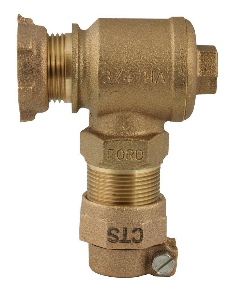 Ford Meter Box Meter x Pack Joint Brass Single Angle Check Valve 