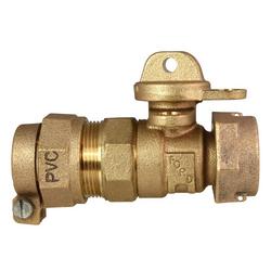 3/4 in. Pack Joint x Meter Swivel Nut Brass Straight Ball Meter Valve