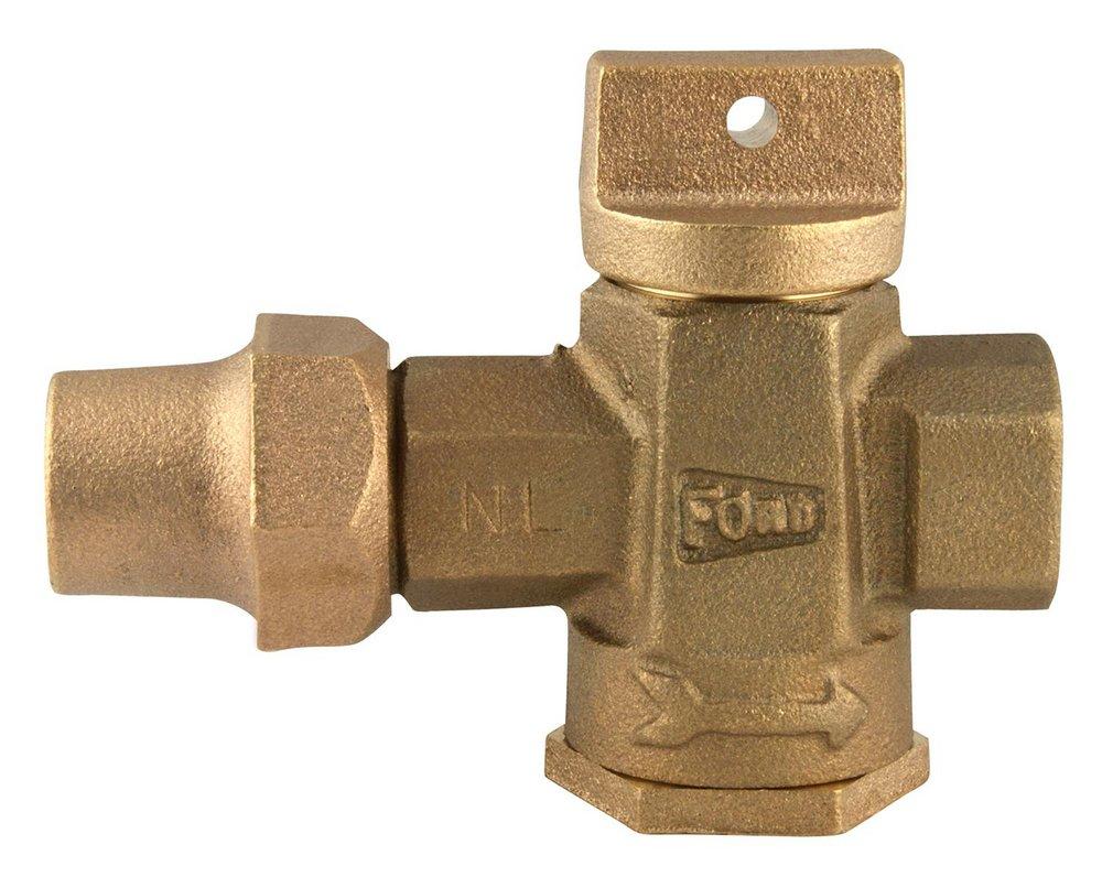 Ford Meter Box Flared x FIPT Brass Curb Stop 