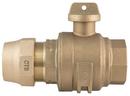 2 in. Grip Joint x FIPT Brass Ball Valve Curb Stop