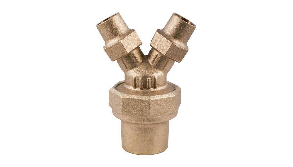 Ford Meter Box Flared Brass Wye Branch 