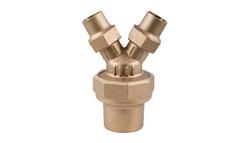 3/4 x 3/4 x 1 in. Flared Brass Wye Branch