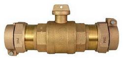 2 in. Pack Joint Brass Ball Valve Curb Stop