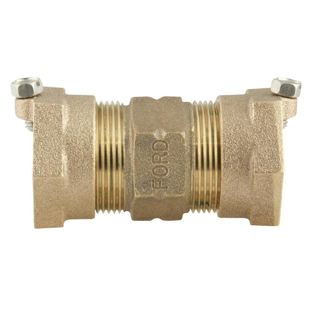 Ford Meter Box Pack Joint Brass Straight Compression Coupling 