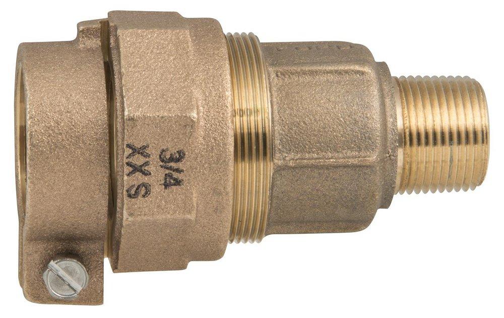 Ford Meter Box Pack Joint x MIP Brass Straight Coupling 