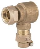 5/8 x 3/4 in. Meter Swivel x Pack Joint Brass Angle Cascading Dual Check Valve