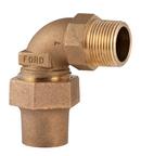 Ford Meter Box Flare x MIPT Brass 90 Degree Elbow Coupling 