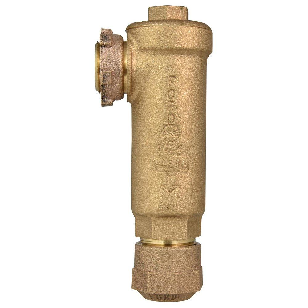 Ford Meter Box Meter x Quick Joint Brass Angle Cartridge Dual Check Valve 