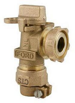1 x 3/4 in. CTS Compression x Meter Angle Supply Stop Key Valve