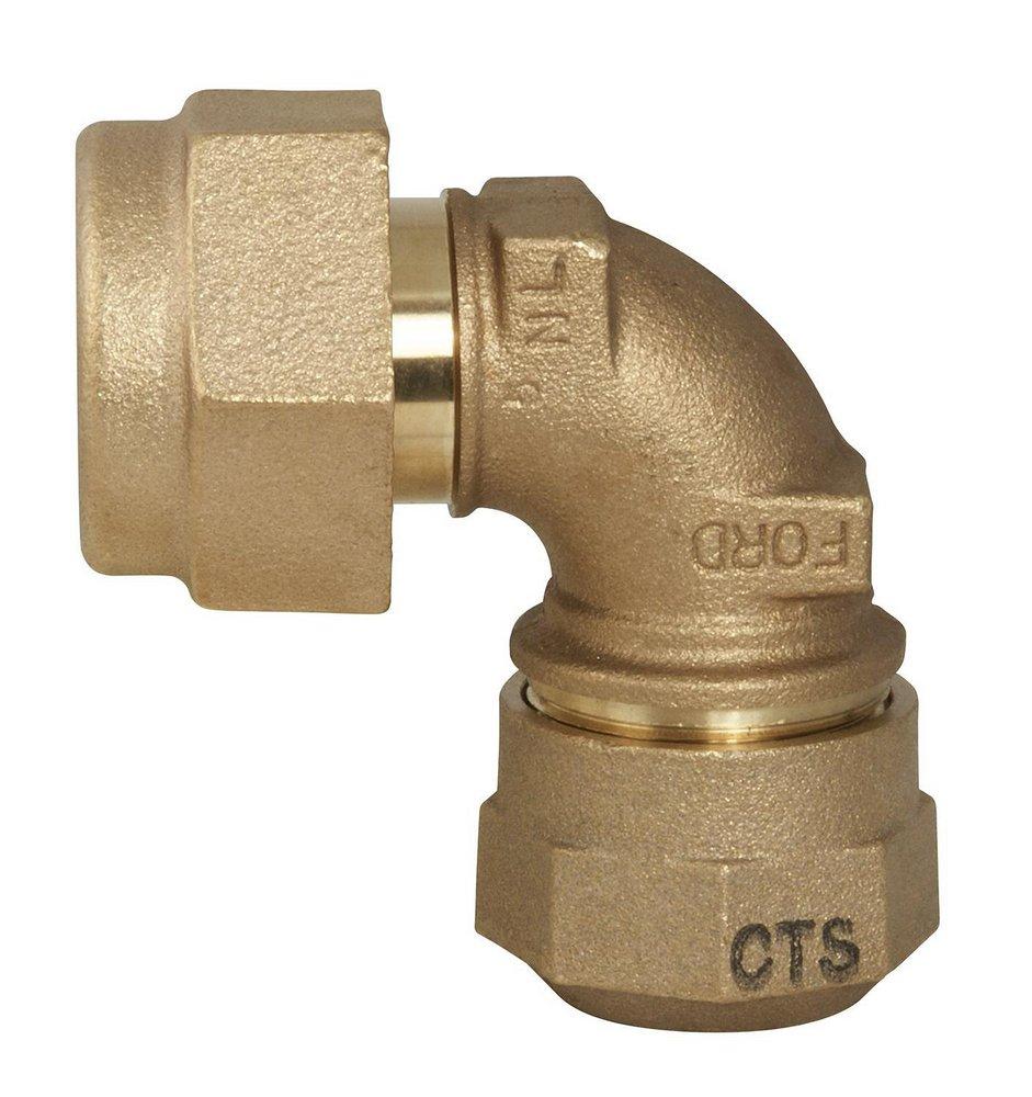 Ford Meter Box Female Copper x Quick Joint 90 Degree Bend 