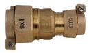 Ford Meter Box 1 in. Pack Joint x CTS Pack Joint Brass Straight Coupling 