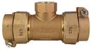 2 x 2 x 3/4 in. Pack Joint x FIP Water Service Brass Reducing Tee